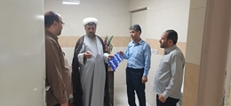 بازدید مسئولان مرکز مراقبت معنوی نهاد رهبری از بیمارستان قائم (عج) فیروزآباد